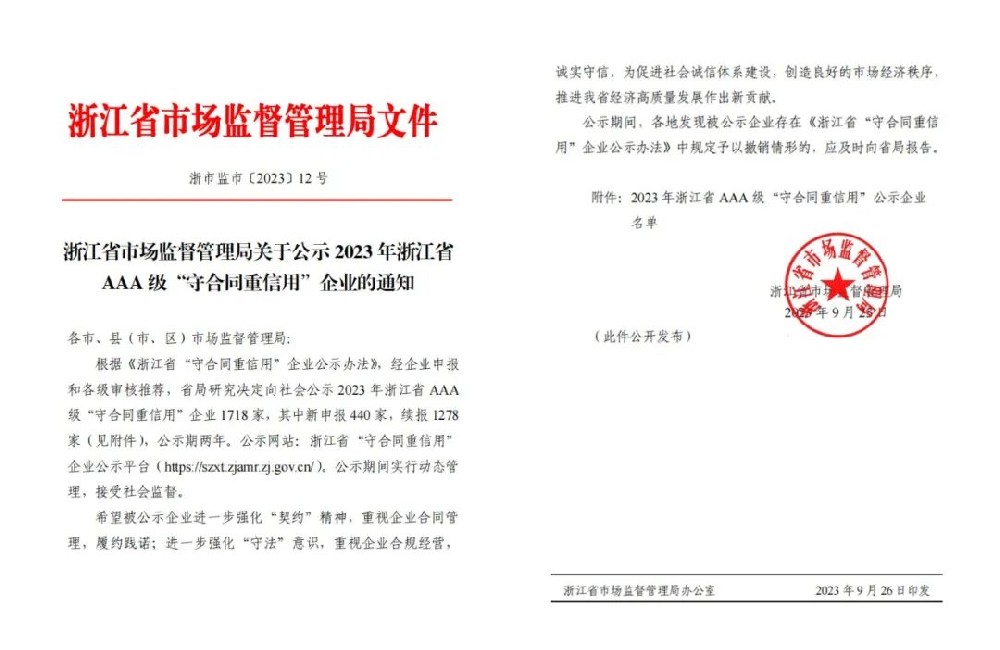 江南平台喜获AAA级“守合同重信用”企业荣誉称号